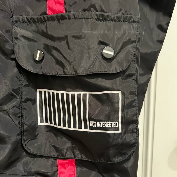 Black and Pink Jacket with Graphic Design - Picture 2 of 8